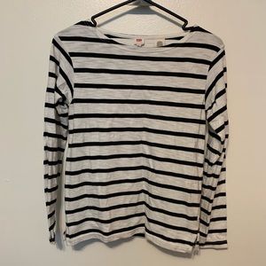 Black and White Striped Levi’s Top